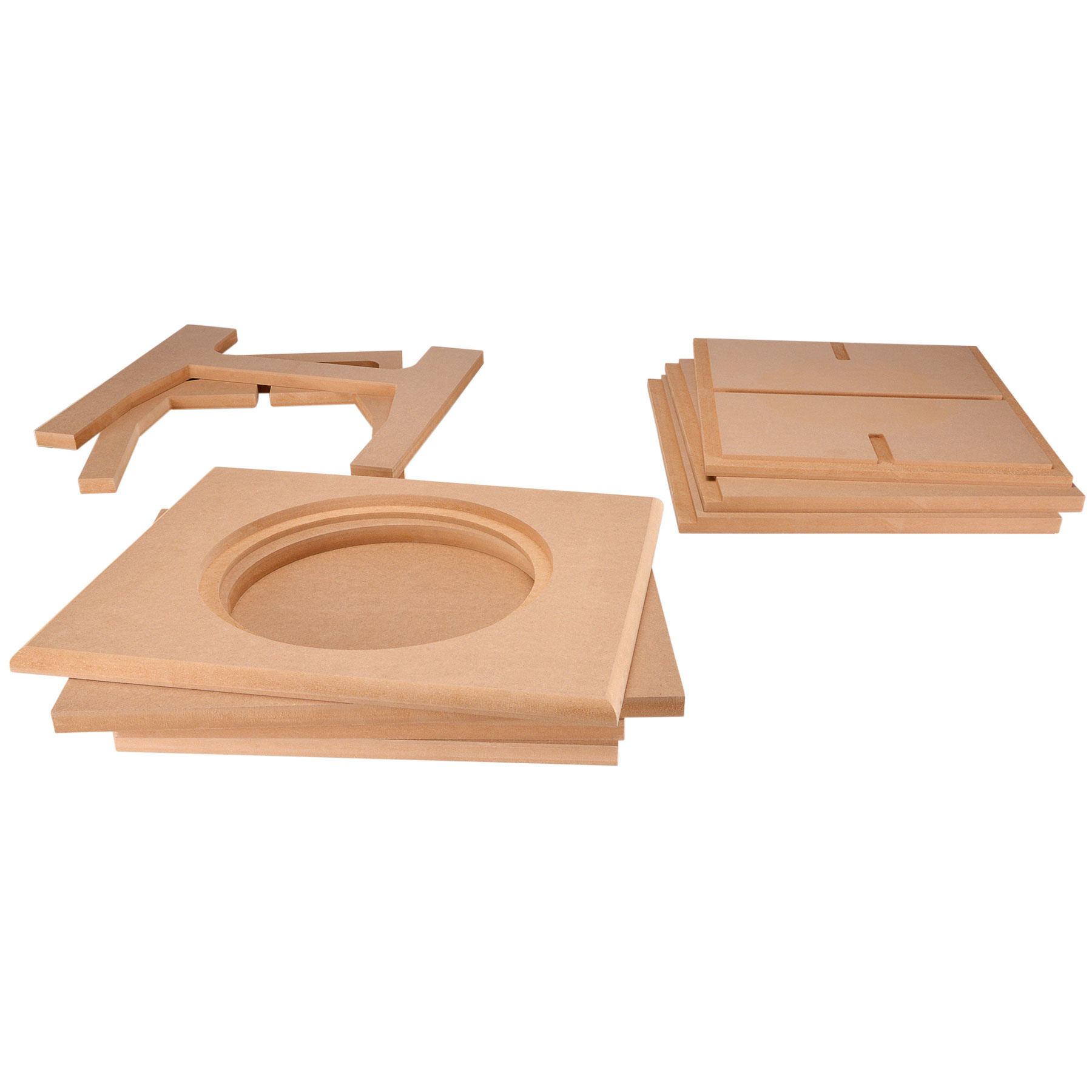 Knock-Down MDF 2.0 cu. ft. Subwoofer Cabinet for Dayton Audio 12" Ultimax Subwoofer