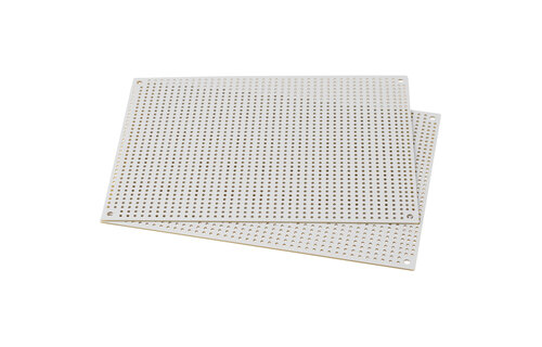 White Perforated Crossover Board | Pair | 12,70 x 17,78 cm