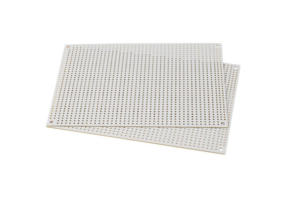 White Perforated Crossover Board | Pair | 12,70 x 17,78 cm