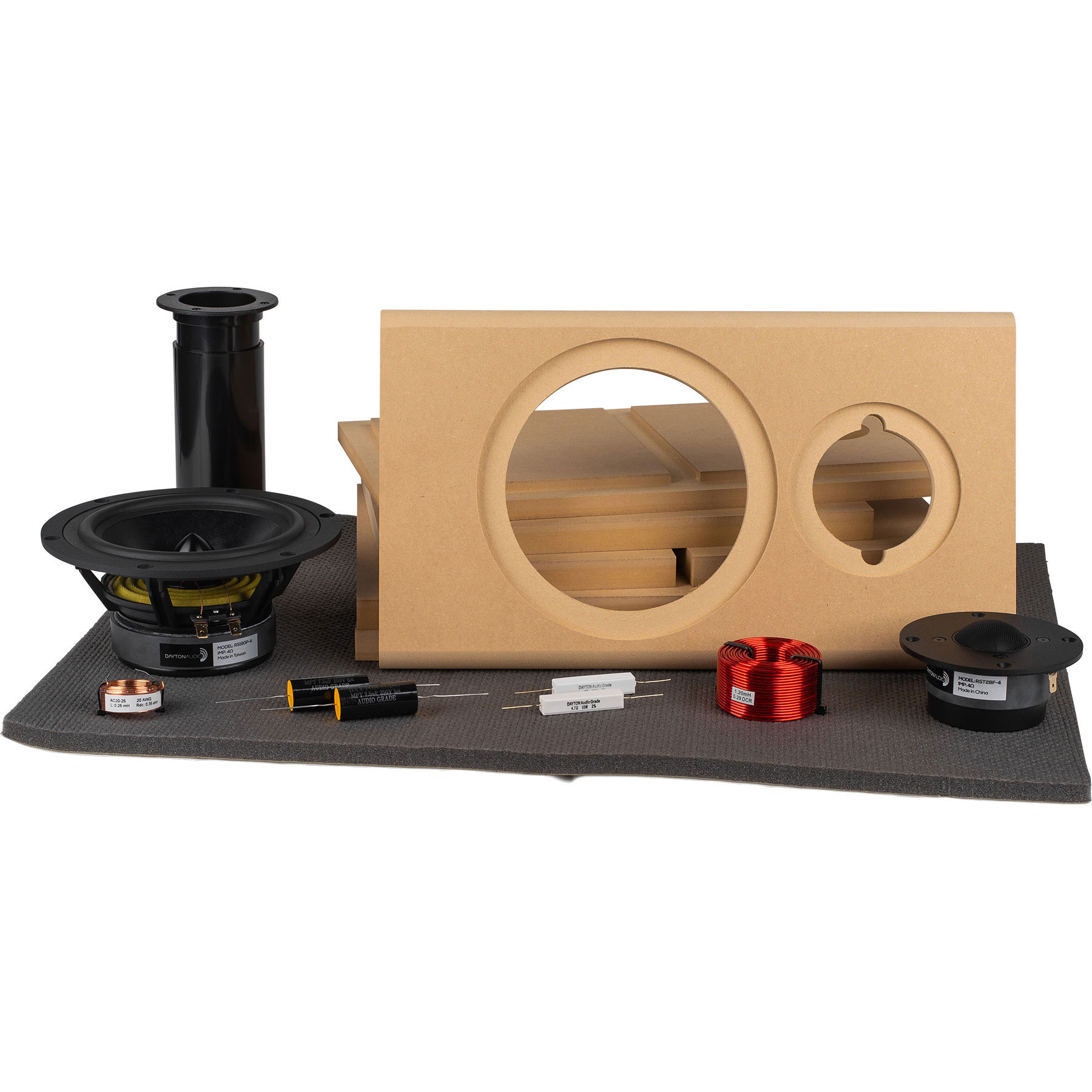 Samba MT Bookshelf Speaker Kit with Knock-Down Cabinet