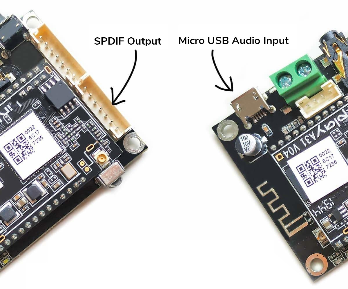 Up2Stream Mini V3 Wi-Fi &  Bluetooth Audio Receiver Module with I2S