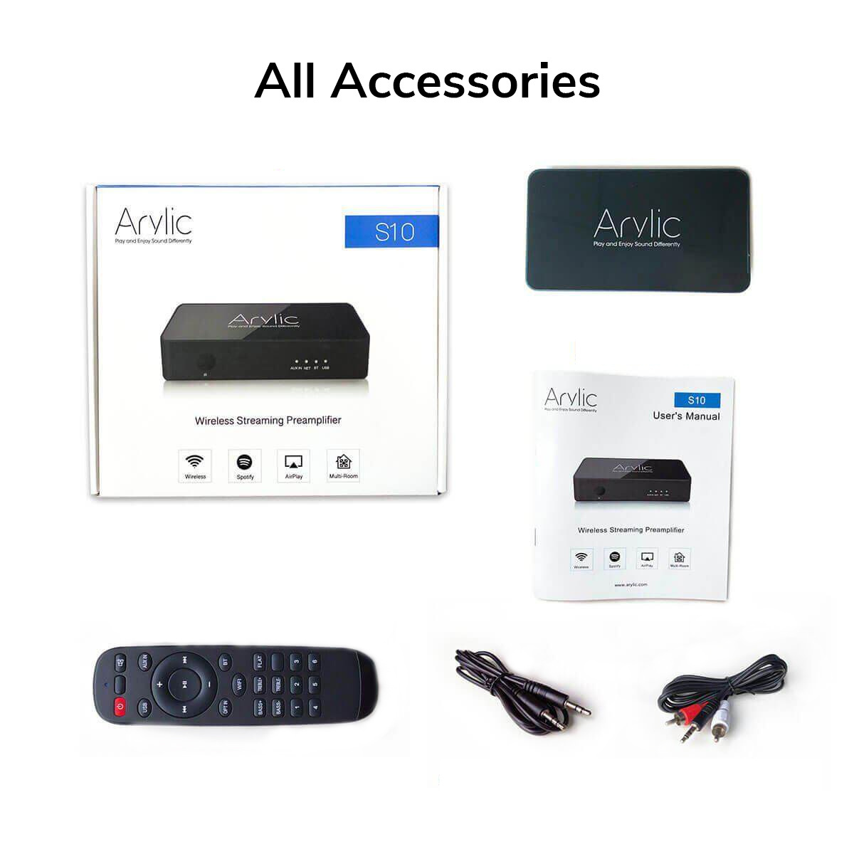 S10 Wifi & Bluetooth Stereo Wireless Preamplifier With MultiRoom/Multizone Support