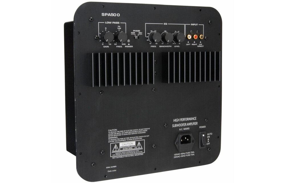 SPA500 500W Subwoofer Plate Amplifier