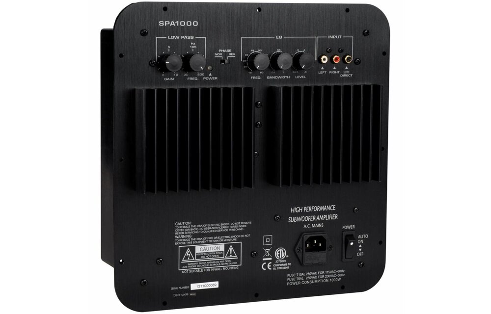 SPA1000 1000W Subwoofer Plate Amplifier