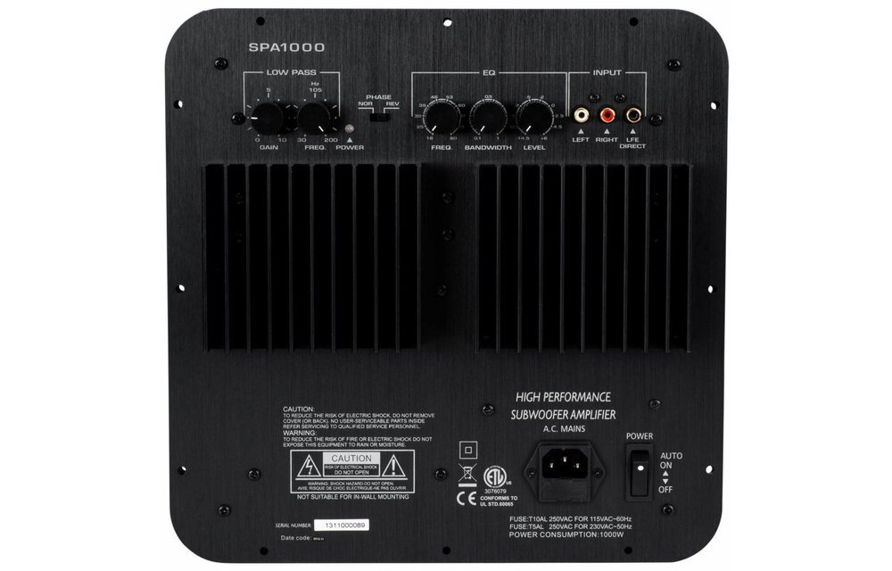 SPA1000 1000W Subwoofer Plate Amplifier