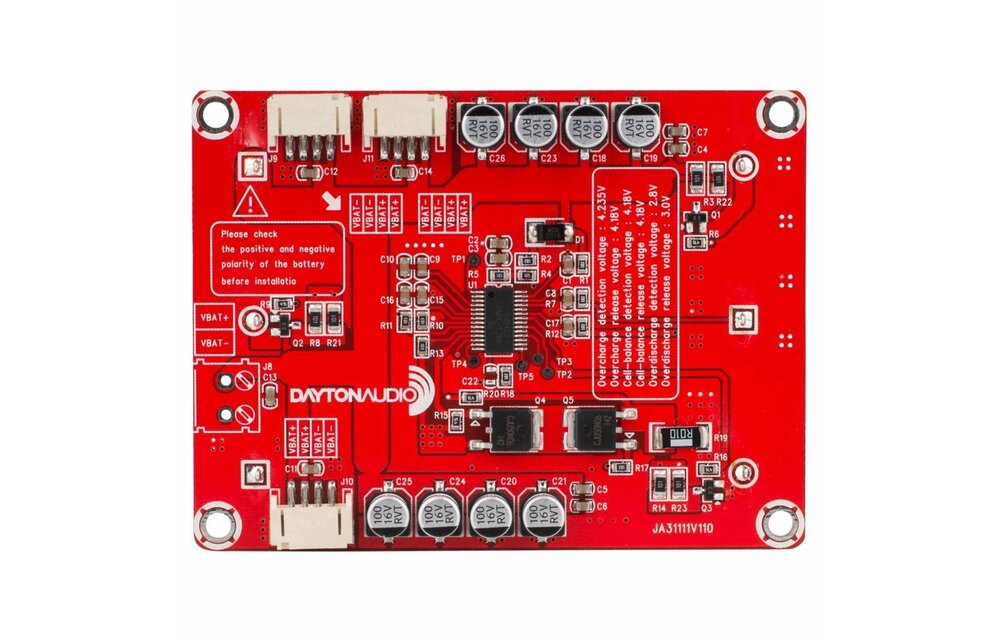 KAB-BE 18650 Battery Extension Board for Bluetooth Amplifier Boards