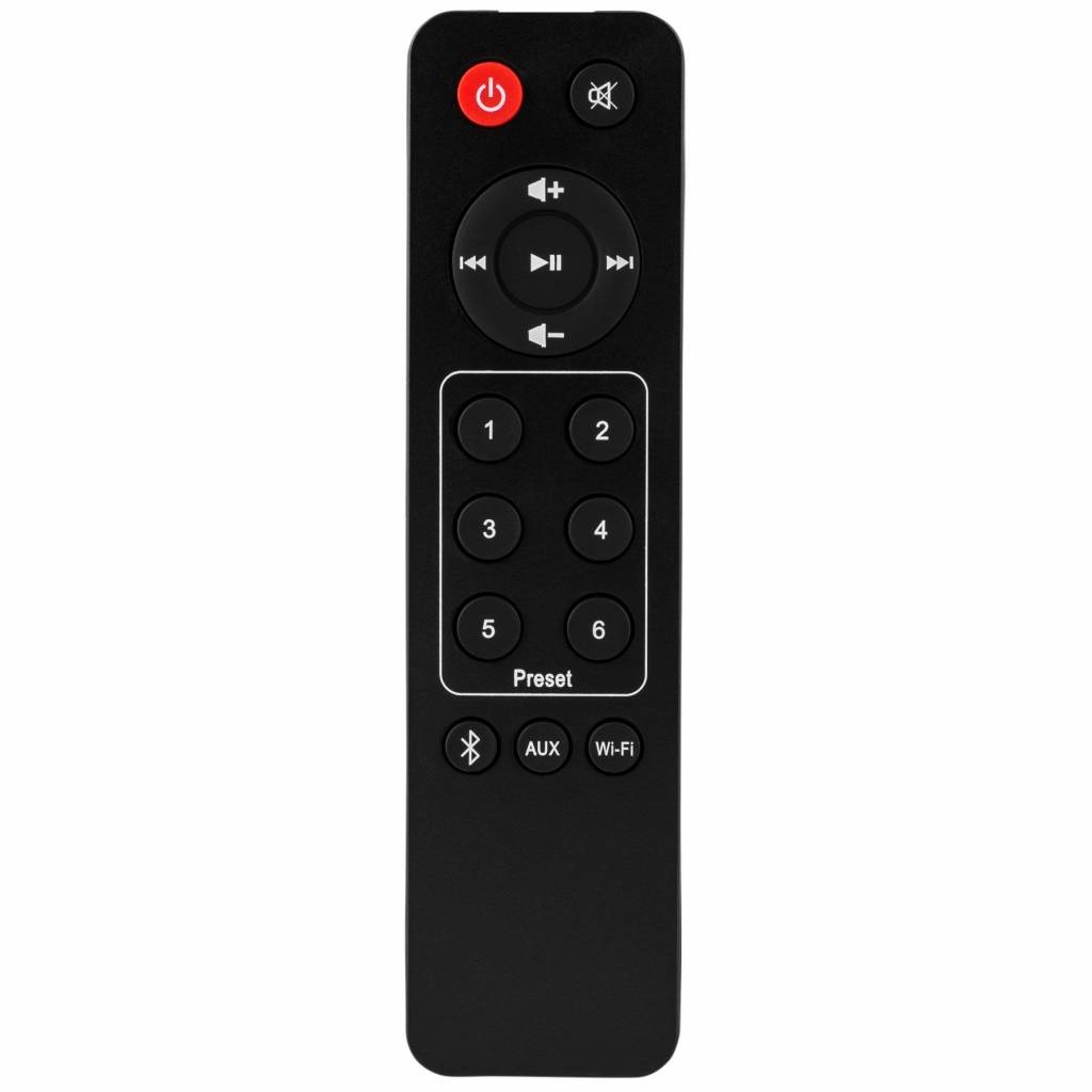 AERO Wi-Fi Bluetooth Speaker with IR Remote Control Black