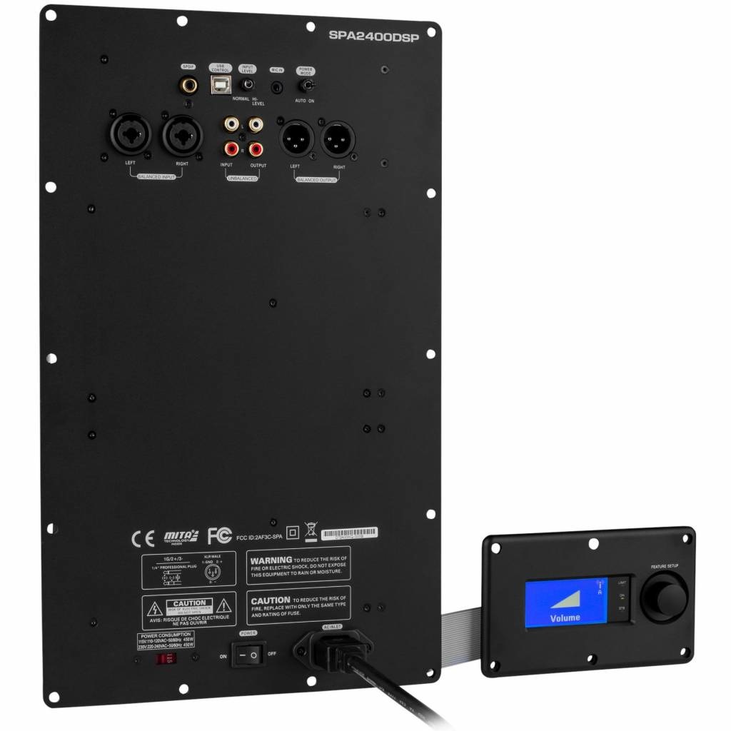 SPA2400DSP 2400W Subwoofer Amplifier with DSP