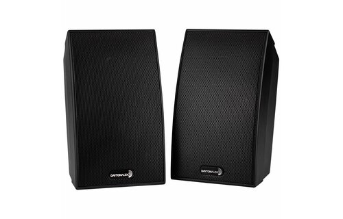 SAT-BK 3-3/4" 2-Way Satellite Speaker Pair Black