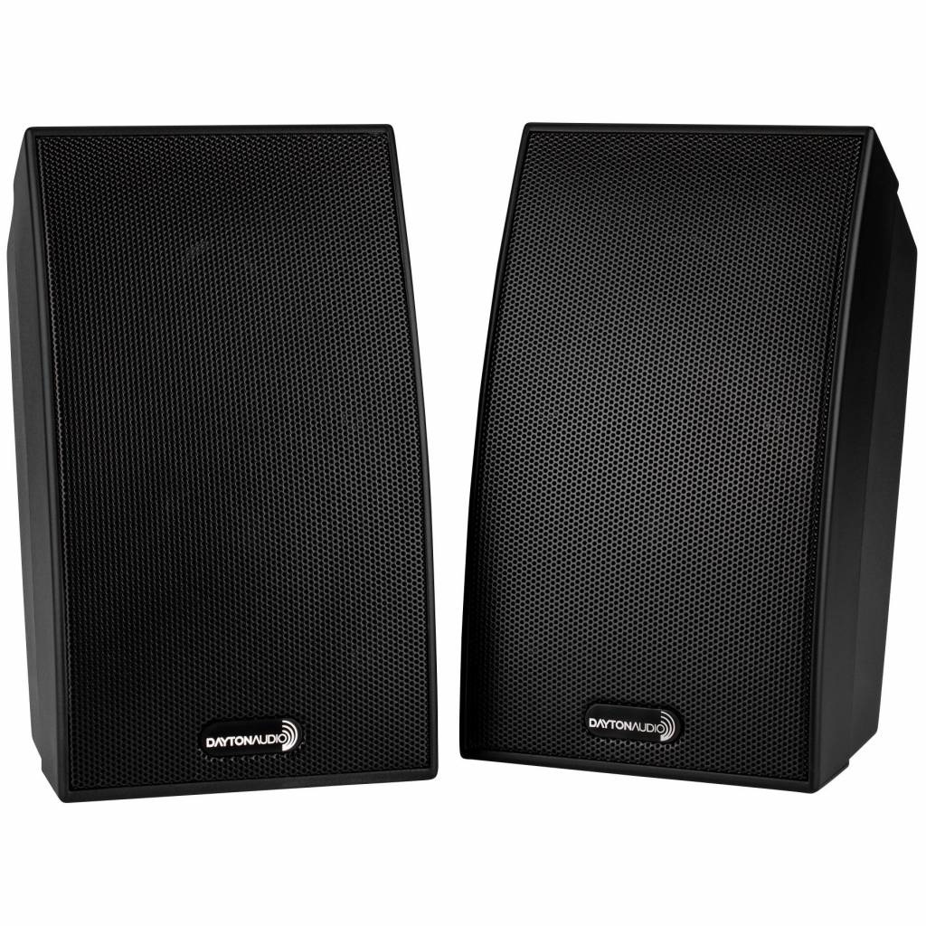 SAT-BK 3-3/4" 2-Way Satellite Speaker Pair Black