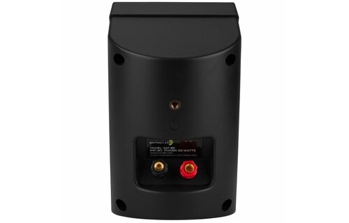 SAT-BK 3-3/4" 2-Way Satellite Speaker Pair Black