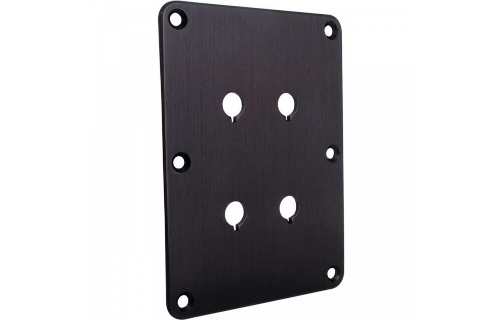 DBPP-BK Double Binding Post Plate Black Anodized