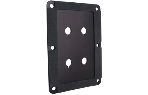 DBPP-BK Double Binding Post Plate Black Anodized