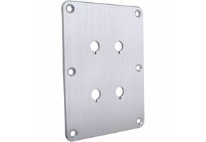 DBPP-SI Double Binding Post Plate Silver Anodized