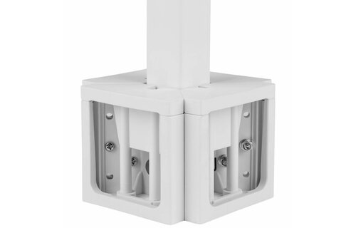 QS204PBW 4-Way Pole Mount Speaker Bracket for QS204W-4 Quadrant Speakers - White