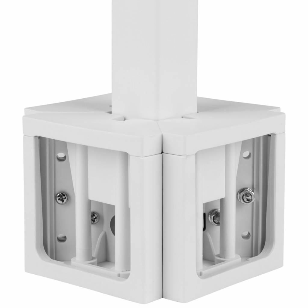 QS204PBW 4-Way Pole Mount Speaker Bracket for QS204W-4 Quadrant Speakers - White