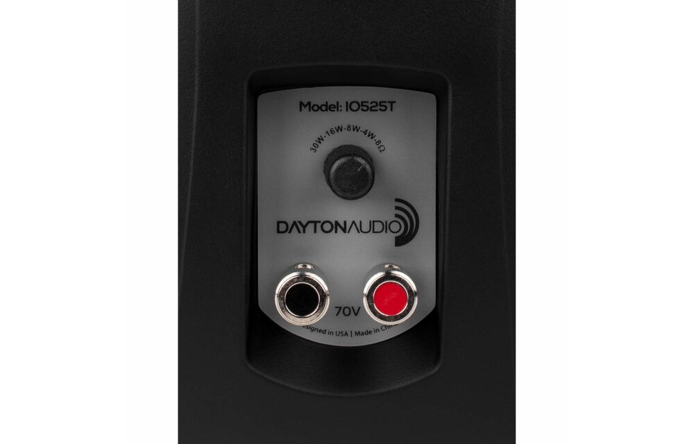 IO525BT 5-1/4" 2-Way 70V Indoor/Outdoor Speaker Pair Black