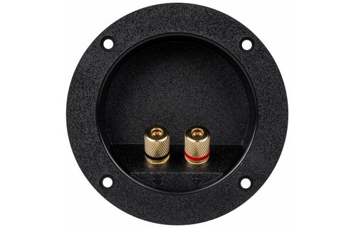 Gold Banana 5-Way Binding Post Round Recessed Speaker Terminal Cup