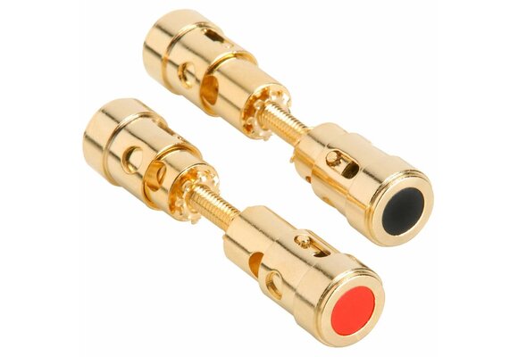 Dual-Ended Gold Binding Post Speaker Terminal Pair