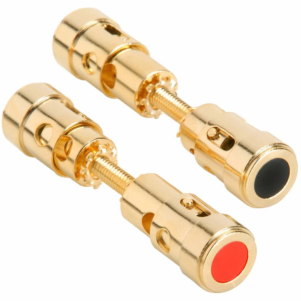 Dual-Ended Gold Binding Post Speaker Terminal Pair