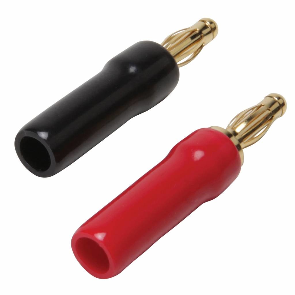 Gold Plated Screw Type Banana Plugs 18-12 AWG 1 Pair