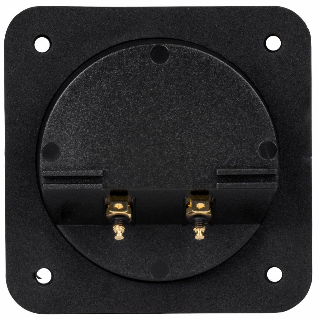 Square Speaker Terminal Cup 4" Gold Banana Binding Post