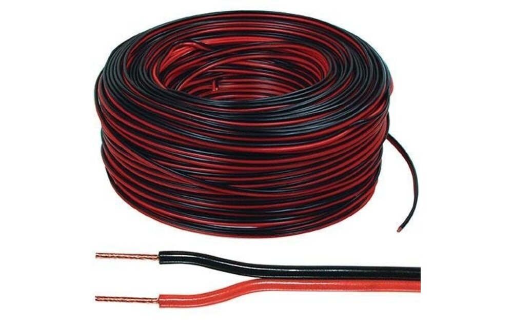 2x0,75mm2 Red/Black Speaker Wire