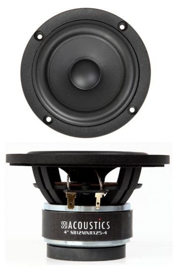 SB12MNRX25-4 4" Midrange Woofer