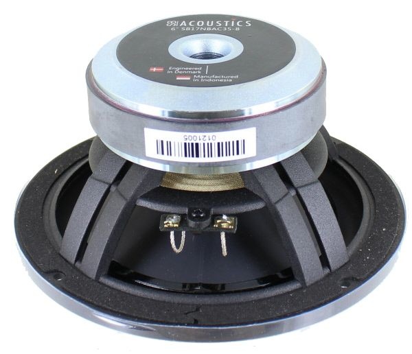 SB17NBAC35-8 6" Black Aluminum Cone Woofer