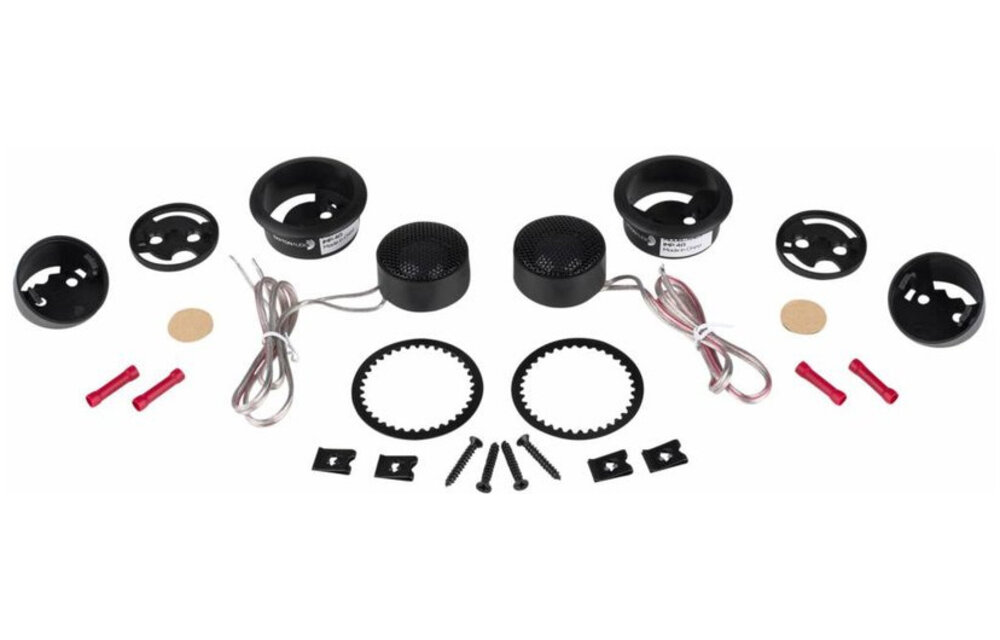 AN25F-4 1" Soft Dome Neodymium Car Audio Tweeter Pair 4 Ohm