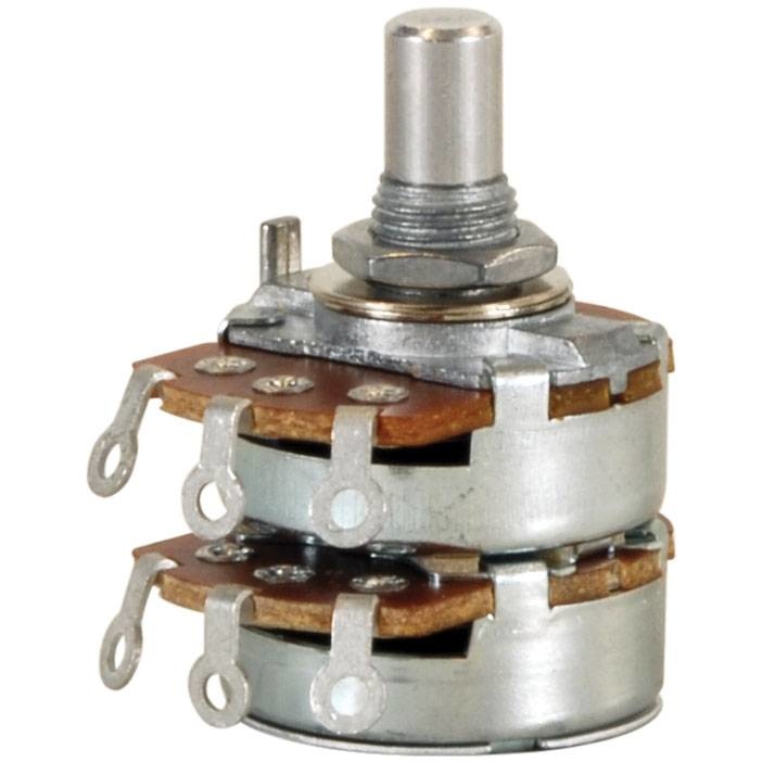 Audio Taper Stereo Potentiometer 1/4" Shaft