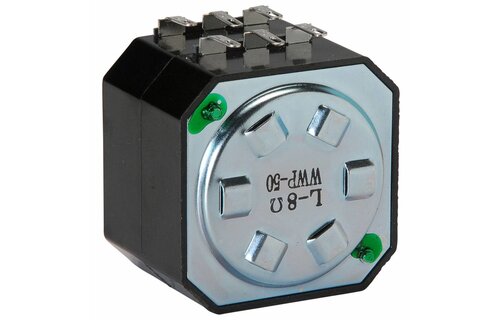 Speaker L-Pad Attenuator 50W Stereo 1" Shaft 8 Ohm