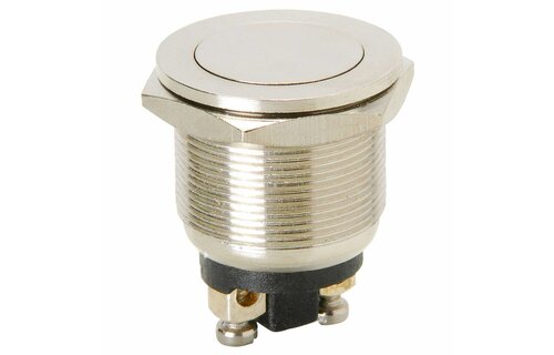 Momentary N.O. Metal Flat Push Button Switch