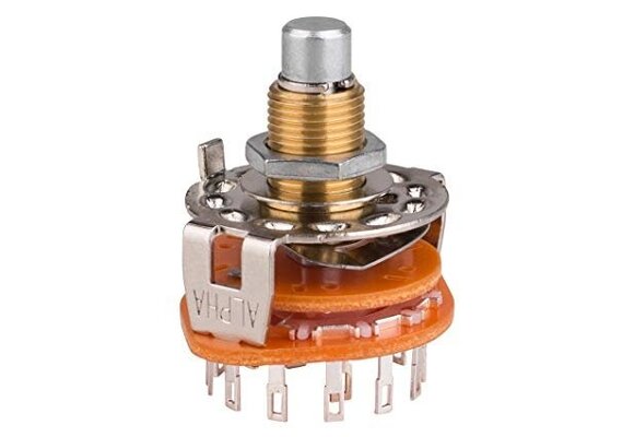 Rotary Switch 2 Pole 6 Position Shorting
