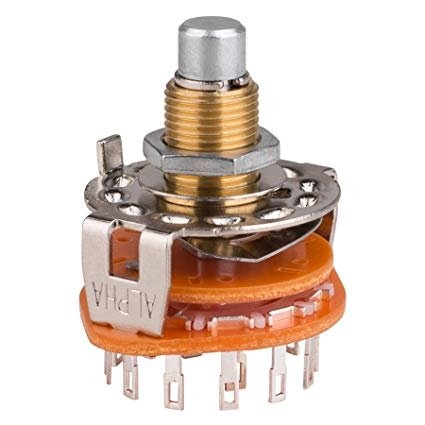 Rotary Switch 2 Pole 6 Position Shorting