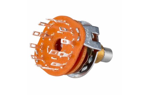 Rotary Switch 2 Pole 6 Position Shorting