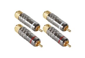 Audiophile Locking RCA Connector 2 Pair