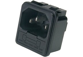 IEC AC Power Jack Chassis Mount with 10A Fuse Holder