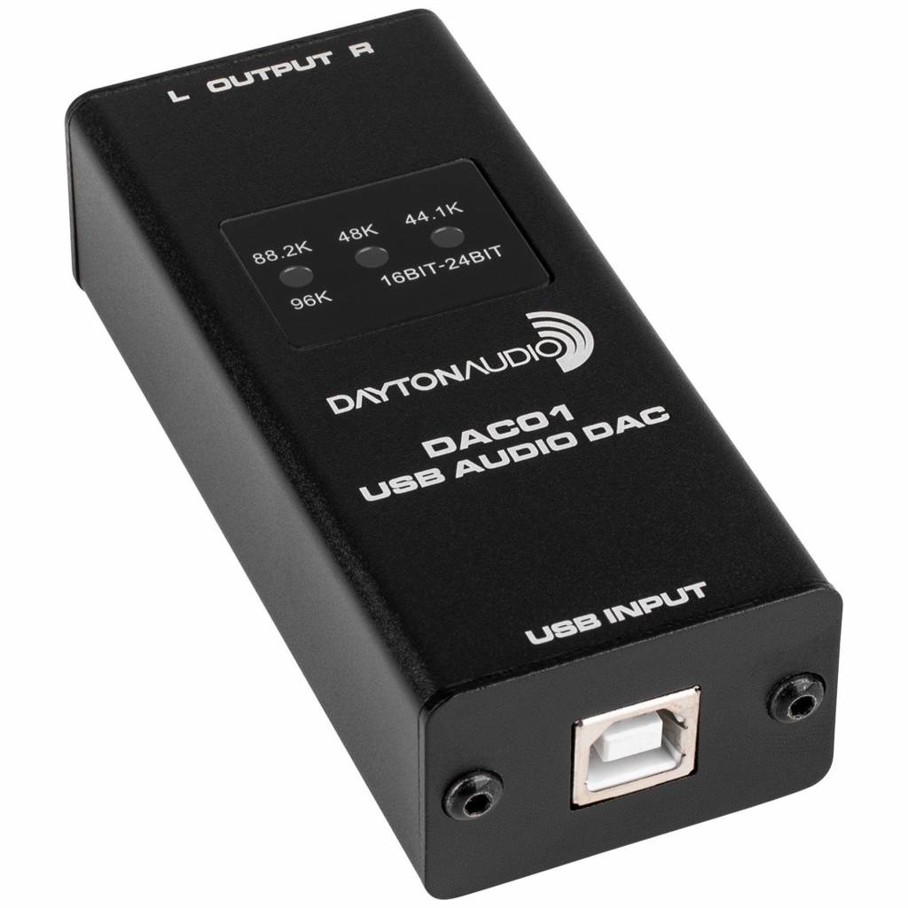DAC01 USB Audio DAC 24-bit/96 kHz RCA Output