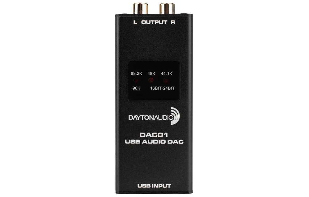 DAC01 USB Audio DAC 24-bit/96 kHz RCA Output