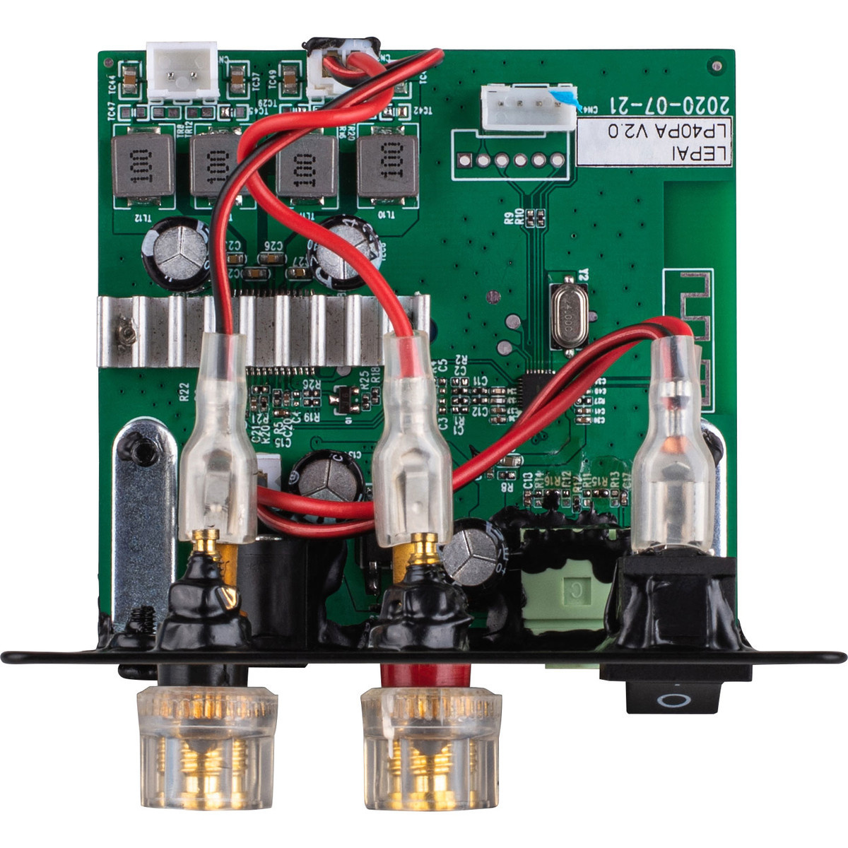 LP40PA 40W Mini Plate Amplifier Bluetooth Aux 3.5mm Input and Control Panel