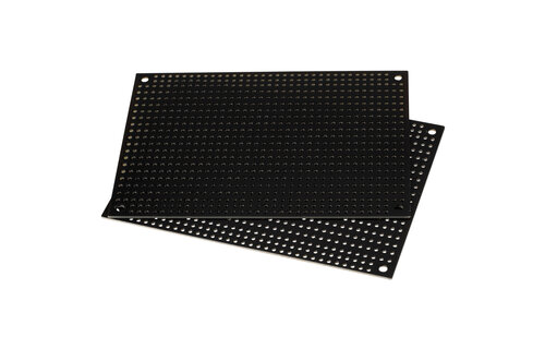 Black Perforated Crossover Board | Pair | 8,89 x 12,70 cm
