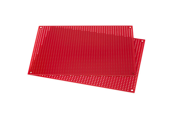 Red Perforated Crossover Board | Pair | 12,70 x 17,78 cm
