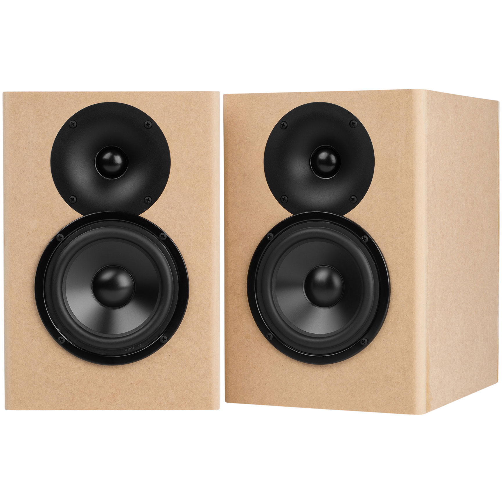 C-Note MT Bookshelf Speaker Kit Pair w/ Knock-Down Cabinets