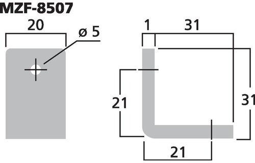 MZF-8507 Metal Corner | Small