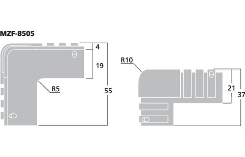MZF-8505 PVC Plastic Corner