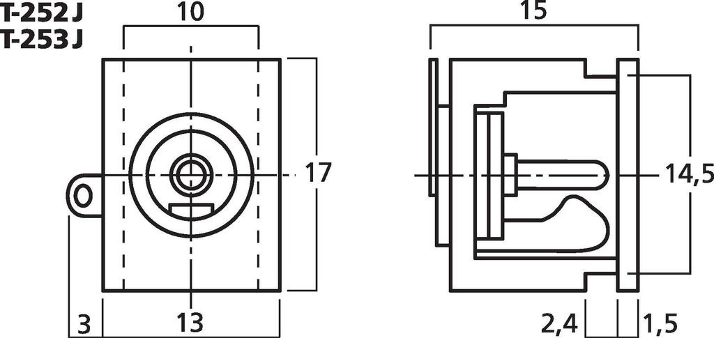 T-252J Low-Voltage Panel Jack