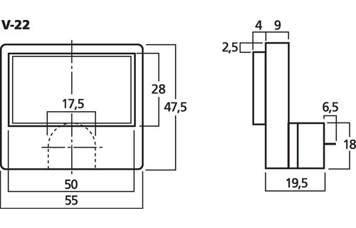V-22 Panel Meter With VU Lettering