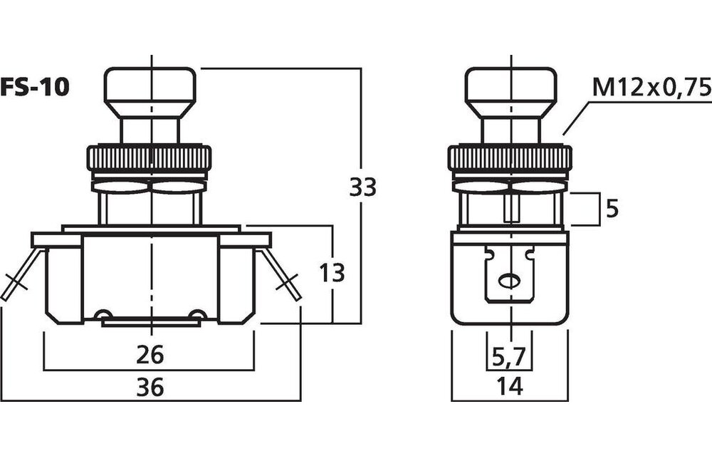 FS-10 Momentary Foot Switch