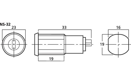 NS-32 Momentary Key Switch